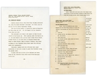Press Kit From the John F. Kennedy Texas Welcome Dinner the Night of His Assassination